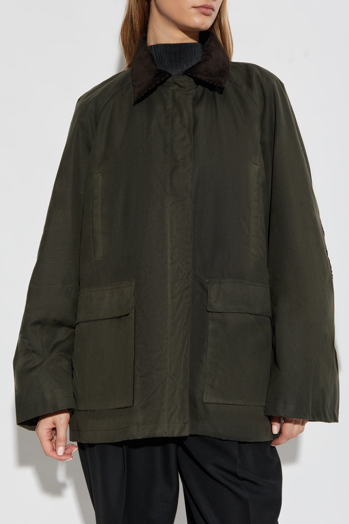ジャケット TOTEME Woman Jacket Green 244WRO4722FB0320 032 Green Jacket with corduroy collar TOTEME - Vitkac GB